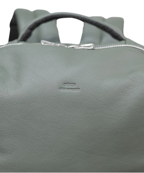 SEEKER（シーカー）の「【MATTE】ソフトレザー ボンディングバックパック SKB-MT17（バックパック/リュック・メンズ・キャメル/グリーン/ライム/ネイビー/ブラック/グレイッシュベージュ・FREE）」の9枚目の写真