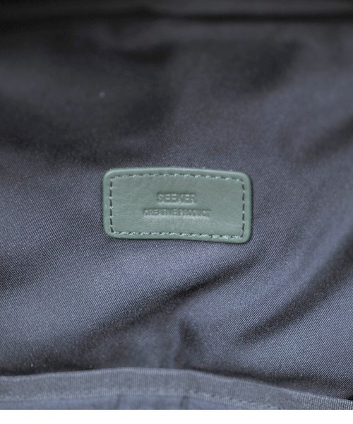 SEEKER（シーカー）の「【MATTE】ソフトレザー ボンディングバックパック SKB-MT17（バックパック/リュック・メンズ・キャメル/グリーン/ライム/ネイビー/ブラック/グレイッシュベージュ・FREE）」の13枚目の写真