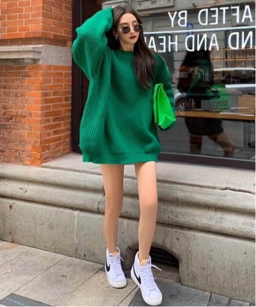 AMELY(エミリー)の「ローゲージニットプルオーバー(ニット/セーター・レディース・ブラック/グレー/グリーン/モカ・フリー)」の19枚目の写真