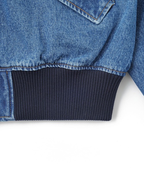 X-girl(エックスガール)の「DENIM BLOUSON(ブルゾン・レディース・インディゴブルー/ブラック・S/M)」の7枚目の写真