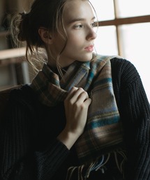 matti totti（マッティトッティ）の「【matti totti】カシミヤ100% マフラー 大判 レディース クラシカルチェック 柄 カシミヤマフラー カシミアマフラー（マフラー）」