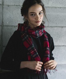 matti totti（マッティトッティ）の「【matti totti】カシミヤ100% マフラー 大判 レディース クラシカルチェック 柄 カシミヤマフラー カシミアマフラー（マフラー）」