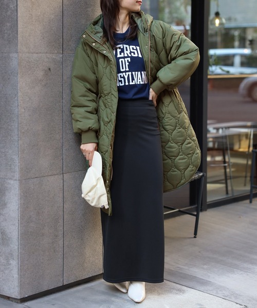 セール】袖切り替えドロストキルティングコート（その他アウター