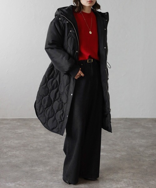 セール】袖切り替えドロストキルティングコート（その他アウター