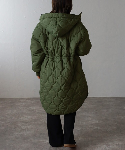 セール】袖切り替えドロストキルティングコート（その他アウター