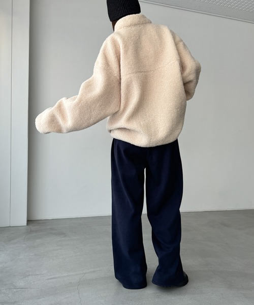 CANAL JEAN(キャナルジーン)の「El mar 裏フリーススウェットパンツ(スウェットパンツ・レディース・ネイビー/グレー・ONE SIZE)」の4枚目の写真