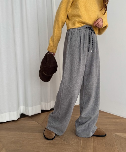 CANAL JEAN(キャナルジーン)の「El mar 裏フリーススウェットパンツ(スウェットパンツ・レディース・ネイビー/グレー・ONE SIZE)」の6枚目の写真