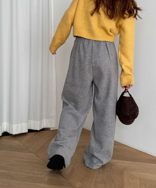 CANAL JEAN(キャナルジーン)の「El mar 裏フリーススウェットパンツ(スウェットパンツ・レディース・ネイビー/グレー・ONE SIZE)」の7枚目の写真