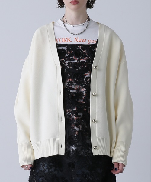 ボタンＶネックカーデ（ニット/セーター）｜ROSE BUD（ローズバッド） 9,112円