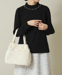 ITS'DEMO | 【2WAY】両あおりフェイクファートート(トートバッグ)