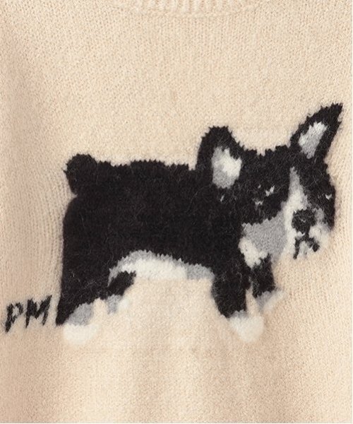 petit main（プティマイン）の「【フワもちっと】モチーフニット（ニット/セーター・キッズ・ネイビー/アイボリー/トップグレー・S/L/M）」の5枚目の写真