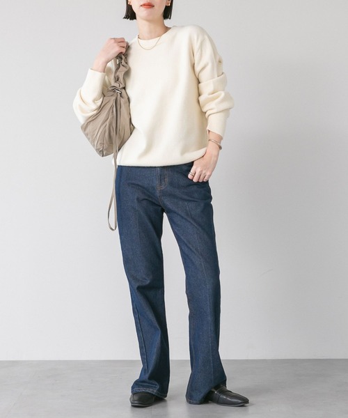LinoU.(リノユー)の「ギャザードロストナイロンバッグ(ショルダーバッグ・レディース・ライトグレー/ブラック/ベージュ/アイボリー・FREE)」の18枚目の写真
