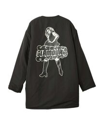 HYSTERIC GLAMOUR | VIXEN GIRL ノーカラーリバーシブルコート(ノーカラーコート)