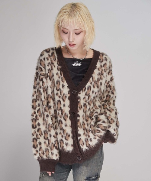 ENVYM（アンビー）の「シャギールーズカーディガン（カーディガン/ボレロ・レディース・グレー/ブラウン・FREE）」の9枚目の写真