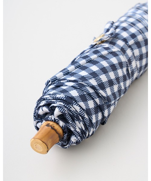 Traditional Weatherwear（トラディショナルウェザーウェア）の「FOLDING BAMBOO MINI（折りたたみ傘・レディース・ブルー系その他6・F）」の7枚目の写真