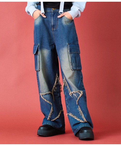 フロントスター デニム パンツ（デニムパンツ）｜ANAP GiRL（アナップガール）