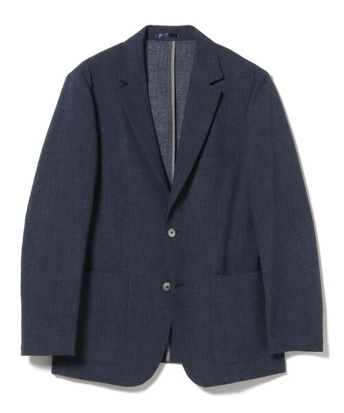 BEAMS PLUS シアサッカー ジャケット 定価￥24,200- COOLMAX(R) シアサッカー 3ボタン ジャケット 【吸水速乾