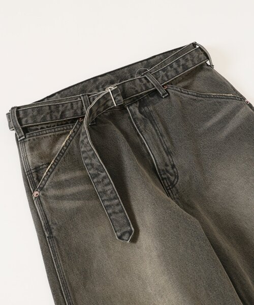 JOURNAL STANDARD（ジャーナルスタンダード）の「デニムキャノン ベルテッドダイ（デニムパンツ・メンズ・ブラック/アイボリー/クリアブルー/ネイビー・SMALL/MEDIUM/LARGE）」の16枚目の写真