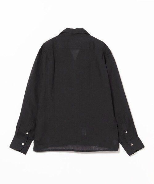 BEAMS F(ビームスエフ)の「【別注】ALESSANDRO GHERARDI / リネン オープンカラーシャツ(シャツ/ブラウス・メンズ・ブラック・LARGE/SMALL/MEDIUM)」の5枚目の写真
