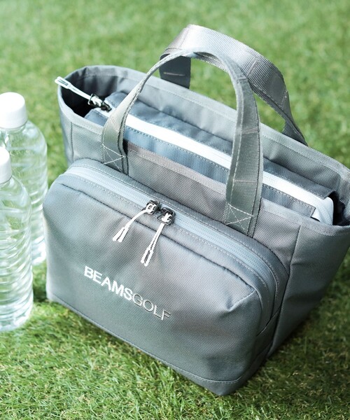 【新品未開封】BEAMS GOLF / ボア カートバッグ　グリーン×ホワイト BEAMS GOLF（ビームス ゴルフ）ビッグポケット カートバッグ