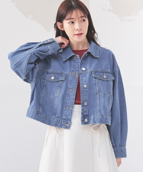 短丈 ジャケット RAGEBLUE ブルゾン アウター ステッチオーバーサイズショート