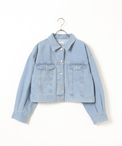 Honeys（ハニーズ）の「ショート丈Ｇジャン（デニムジャケット・レディース・ライトブルー/ブルー系その他2/グレー/インディゴブルー・L/S/M/LL）」の21枚目の写真