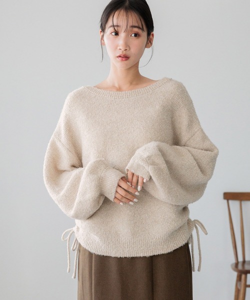 LOWRYS FARM（ローリーズファーム）の「ブークレドロストニットプルオーバー 286884（ニット/セーター・レディース・グリーン系その他/グレー/ベージュ・FREE）」の18枚目の写真