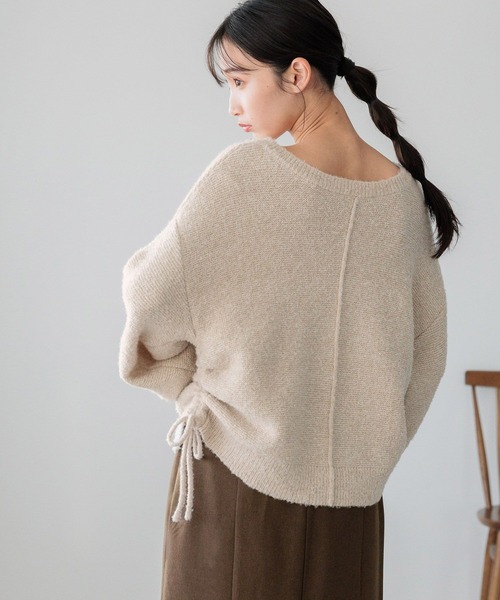 LOWRYS FARM（ローリーズファーム）の「ブークレドロストニットプルオーバー 286884（ニット/セーター・レディース・グリーン系その他/グレー/ベージュ・FREE）」の16枚目の写真