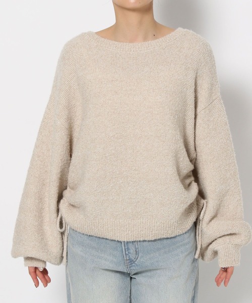 LOWRYS FARM（ローリーズファーム）の「ブークレドロストニットプルオーバー 286884（ニット/セーター・レディース・グリーン系その他/グレー/ベージュ・FREE）」の8枚目の写真