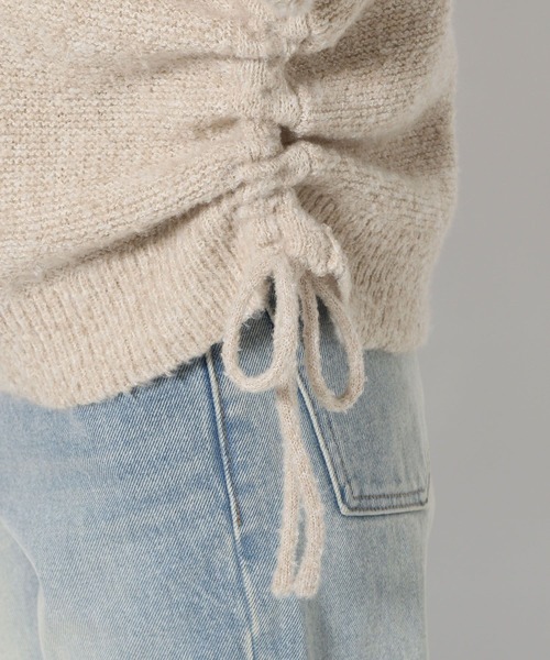 LOWRYS FARM（ローリーズファーム）の「ブークレドロストニットプルオーバー 286884（ニット/セーター・レディース・グリーン系その他/グレー/ベージュ・FREE）」の7枚目の写真