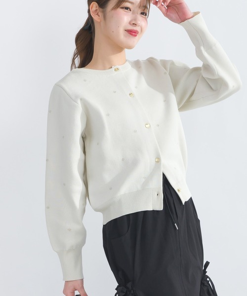 PICCIN（ピッチン）の「【WEB限定】ラメドットカーディガン（カーディガン/ボレロ・レディース・ブラック/オフホワイト・L/M）」の19枚目の写真
