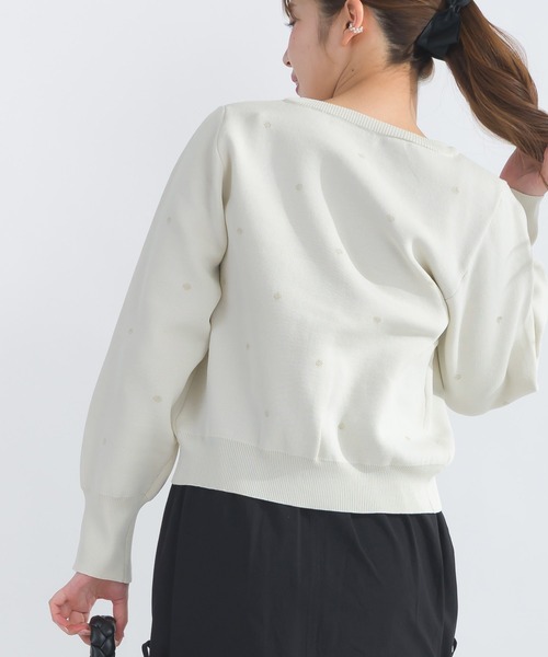 PICCIN（ピッチン）の「【WEB限定】ラメドットカーディガン（カーディガン/ボレロ・レディース・ブラック/オフホワイト・L/M）」の20枚目の写真