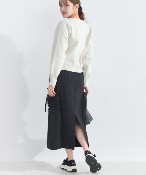 PICCIN（ピッチン）の「【WEB限定】ラメドットカーディガン（カーディガン/ボレロ・レディース・ブラック/オフホワイト・L/M）」の9枚目の写真