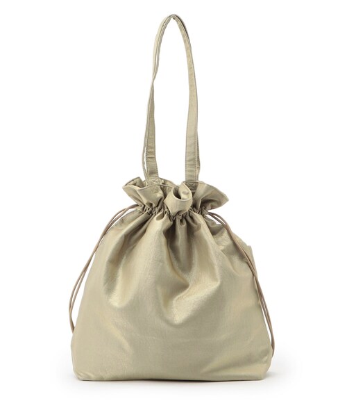 SHOO・LA・RUE（シューラルー）の「シャイニー巾着トートバッグ（トートバッグ・レディース・シルバー/ナチュラル/ブラック・00）」の7枚目の写真