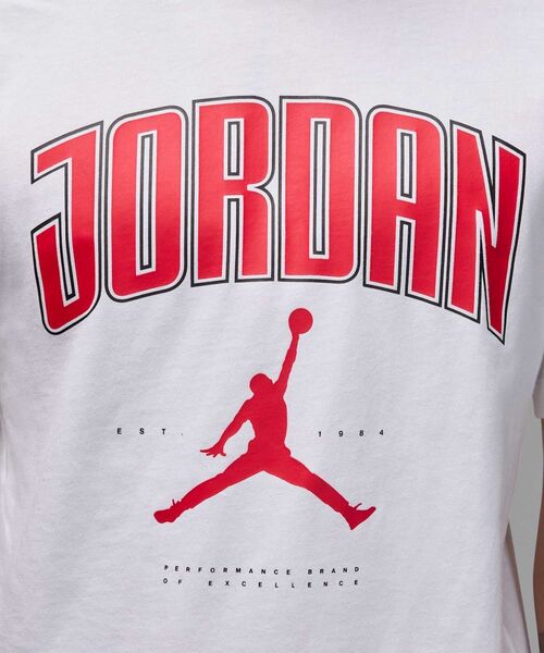 Tシャツ・カットソー Nike Jordan Men's NBA T-Shirt HQ0009-687 Jordan City 88 Crew Men's T-shirt RED HQ0009-687