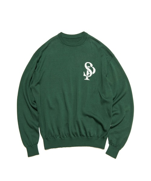 SOPHNET.（ソフネット）の「SP CREWNECK KNIT（ニット/セーター・メンズ・グリーン/ブラック・MEDIUM/LARGE/X-LARGE）」の2枚目の写真