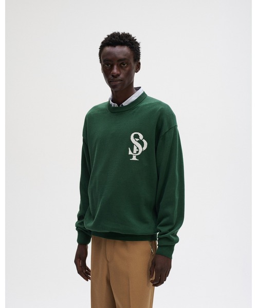 SOPHNET.(ソフネット)の「SP CREWNECK KNIT(ニット/セーター・メンズ・グリーン/ブラック・MEDIUM/LARGE/X-LARGE)」の3枚目の写真