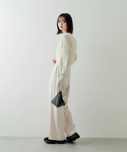 SENSE OF PLACE by URBAN RESEARCH（センスオブプレイスバイアーバンリサーチ）の「ラメリブロングTシャツ（Tシャツ/カットソー・レディース・ブラック/アイボリー/ミント・ONE）」の12枚目の写真