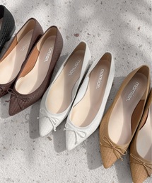 バレエシューズ DOUBLE STRAP MESH FLAT (MESH WHITE) セール】メッシュフラットシューズ（パンプス）｜STYLEMIXER