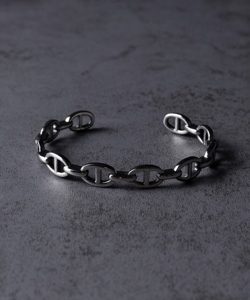 LION HEART（ライオンハート）の「【LION HEART】≪別注≫アンカーチェーンバングル　Anchor Chain Bangle　メンズギフト/誕生日/クリスマス/プレゼント/ペアアクセ（バングル/リストバンド・メンズ・シルバー・FREE）」の8枚目の写真