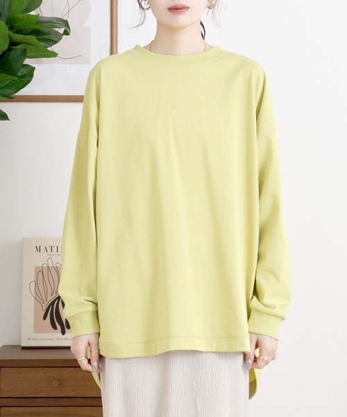 myke(ミーカ)の「myke バックヘンリープルオーバー(Tシャツ/カットソー・レディース・ブラック/オフホワイト/イエロー・M)」の22枚目の写真