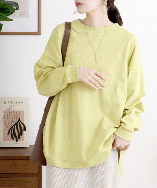 myke(ミーカ)の「myke バックヘンリープルオーバー(Tシャツ/カットソー・レディース・ブラック/オフホワイト/イエロー・M)」の16枚目の写真