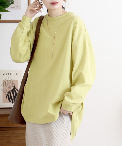 myke(ミーカ)の「myke バックヘンリープルオーバー(Tシャツ/カットソー・レディース・ブラック/オフホワイト/イエロー・M)」の17枚目の写真
