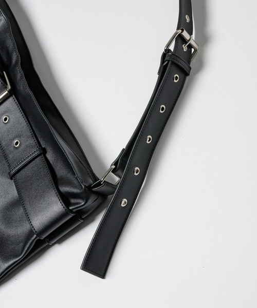お値下げ❗️OUR 大人トート　ブラック　ショルダーベルト付 セール】BIG BELT SHOULDER BAG / 2WAYベルトショルダーバッグ