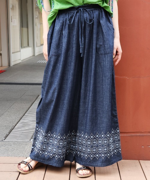 新品　チチカカ　エンブロイダリーデニムパンツ　刺繍 新品 チチカカ エンブロイダリーデニムパンツ 刺繍 - メルカリ