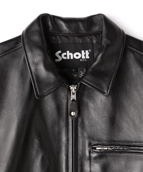 schott(ショット)の「Schott/ショット/LEATHER TRACKER JACKET/レザートラッカー ジャケット(ライダースジャケット・メンズ・ブラック・2XL/M/L/XL/S)」の19枚目の写真