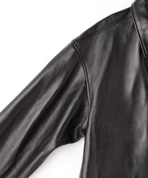 schott(ショット)の「Schott/ショット/LEATHER TRACKER JACKET/レザートラッカー ジャケット(ライダースジャケット・メンズ・ブラック・2XL/M/L/XL/S)」の21枚目の写真