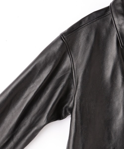 schott（ショット）の「Schott/ショット/LEATHER TRACKER JACKET/レザートラッカー ジャケット（ライダースジャケット・メンズ・ブラック・2XL/M/L/XL/S）」の16枚目の写真