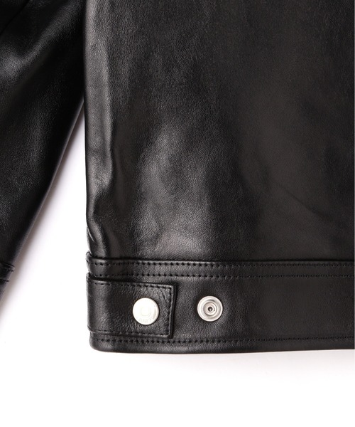 schott（ショット）の「Schott/ショット/LEATHER TRACKER JACKET/レザートラッカー ジャケット（ライダースジャケット・メンズ・ブラック・2XL/M/L/XL/S）」の18枚目の写真
