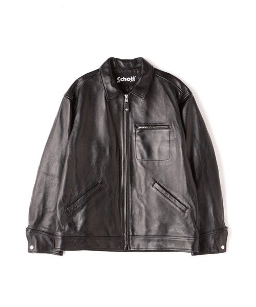 Schott/ショット/レザートラッカージャケット Schott/ショット】LEATHER TRACKER JACKETのサイズ感・着用レビュー